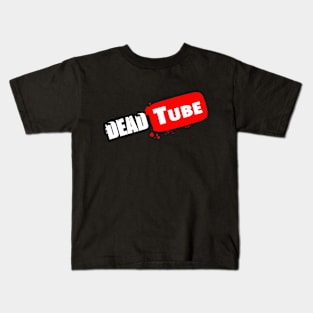 Dead Tube White Font Kids T-Shirt